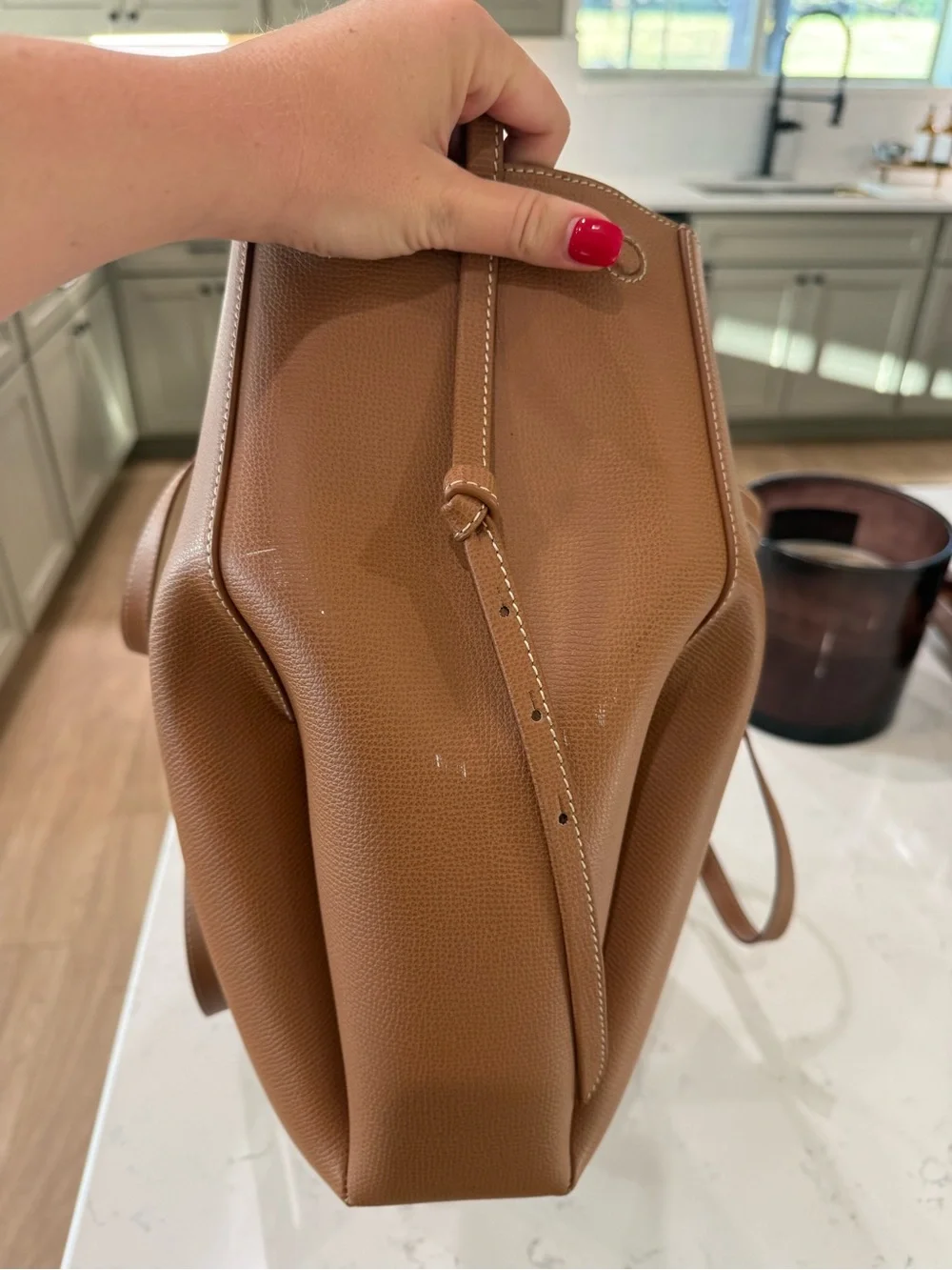 Polene Cyme Textured Camel